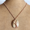 Brown Shell Tree of Life Copper Necklace on bust
